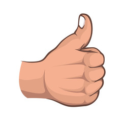 OK thumb up side hand