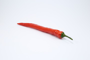 red hot pepper isolated on white background, chili pepper isolated on white background.