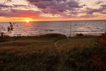 Fototapeta premium Michigan Sunset