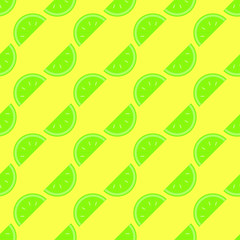 Seamless pattern on the yellow background