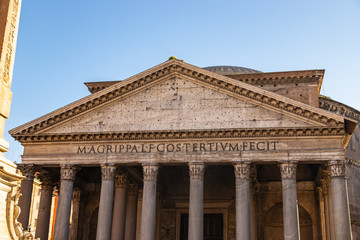 Obraz premium Pantheon is one of the main tourist attractions of Rome, Italy