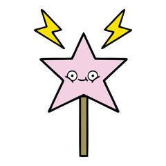 cute cartoon magic wand