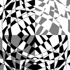 Seamless vector glass pattern in geometric ornamental style