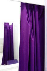 Fototapeta premium Fitting room curtain