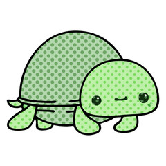 quirky comic book style cartoon turtle