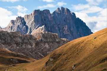 Sas Rigais im Herbst , 3025 Meter - Dolomiten, Geislergruppe