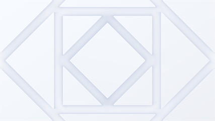 Triangles and rhombuses on white background