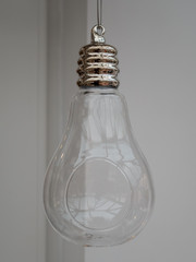 Large glass light bulb decorative hanging