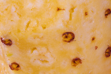 Peeled pineapple background