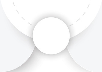 Abstract . circle white background ,light and shadow. Vector EPS10 - Vector