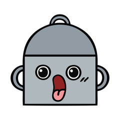 cute cartoon cooking pot