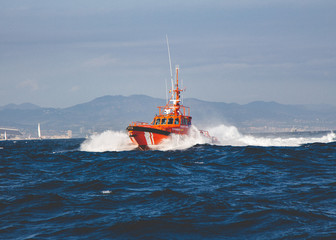 ship in the sea