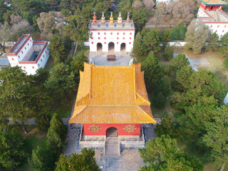 Gate inside The Putuo Zongcheng Buddhist Temple, one of the Eight Outer Temples of Chengde, built...