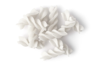 Concept background white Italian Macaroni. Pasta isolated on white background.