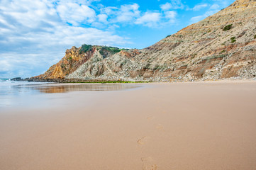 Fototapeta na wymiar Algarve Portugal calm beach