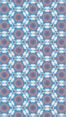 Ornate geometric pattern and abstract colored background