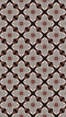 Ornate geometric pattern and abstract colored background