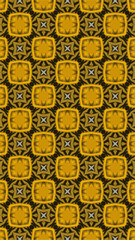 Ornate geometric pattern and abstract colored background