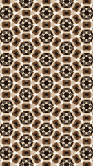 Ornate geometric pattern and abstract colored background
