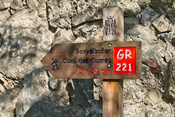 GR221 Sign to Banyalbufar
