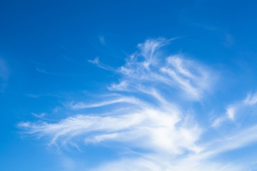 Blue sky with white clouds. Natural background