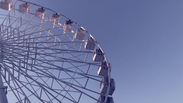 Ferris wheel. High carousel