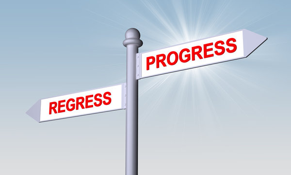 pointers with directions progress and regress