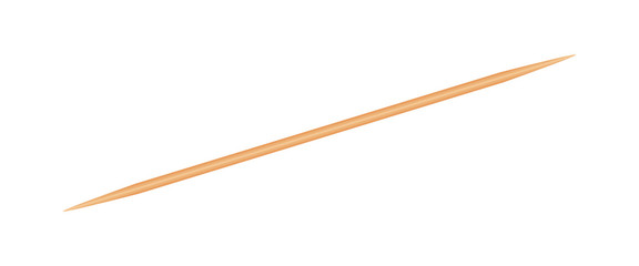 illustration Wooden Toothpicks isolated on white background, Bamboo Toothpick small sharp, Realistic Toothpicks wood
