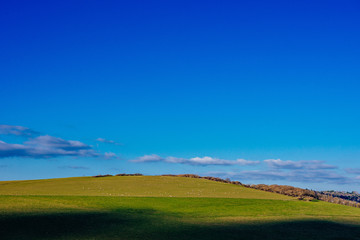 Rural British countryside landscape