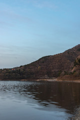 View of Lake shoji ( Shojiko ). Yamanashi Prefecture, Japan