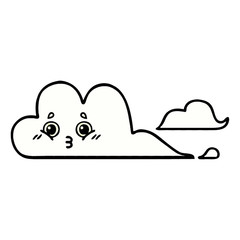 comic book style cartoon clouds