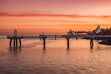 Fototapeta na wymiar Pier in Kuwait City