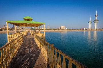 Fototapeta na wymiar Pier in Kuwait City