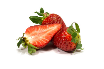 Strawberry isolated on the white background