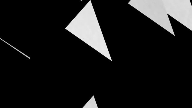 Clean white retro 1980's animated background with lines and triangles