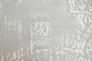 Close up on plaster abstraction pattern surface background.