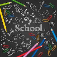 school prints with pencils on graphite