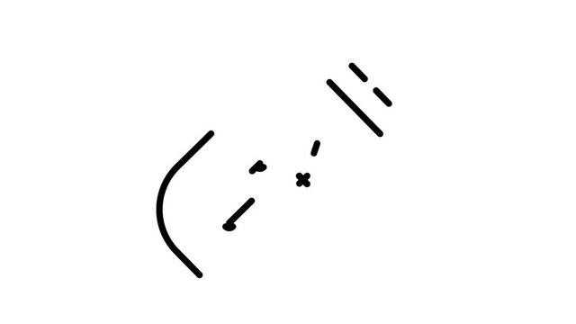 line icon animation flash drive