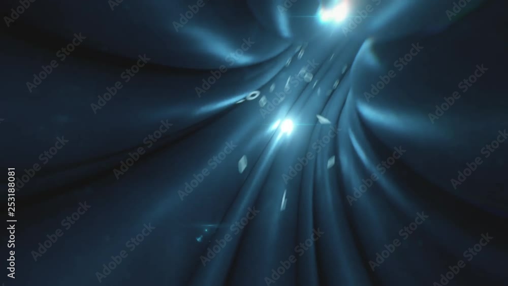 Poster wires cables binary fly through data internet power electric circuit fiber seamless loop 4k animatio
