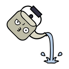 cute cartoon pouring kettle