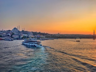 Sunset in Istanbul, Turkey