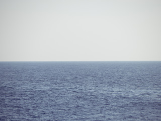 Calm foggy ocean - nothing on the horizon