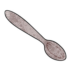 quirky hand drawn cartoon spoon