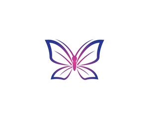Fototapeta premium Butterfly logo template