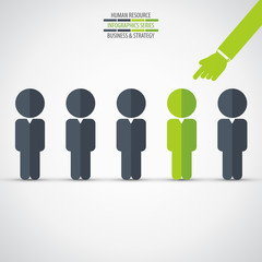 Human resources concept 