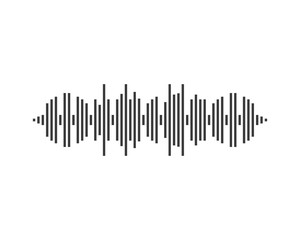 Sound wave logo template
