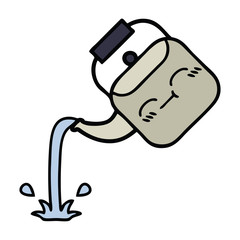 cute cartoon pouring kettle