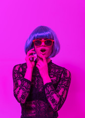 Girl with  the phone