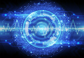 Artistic Abstract 3d Illustration Of A Smooth Pulse Lines In A Smooth Ball Of Energy Modern Technological Background