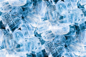 Closeup clean ice tubes pattern as background and textured or cool fresh wallpaper 